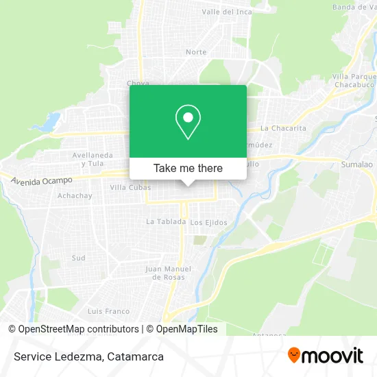 Service Ledezma map