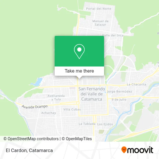 El Cardon map