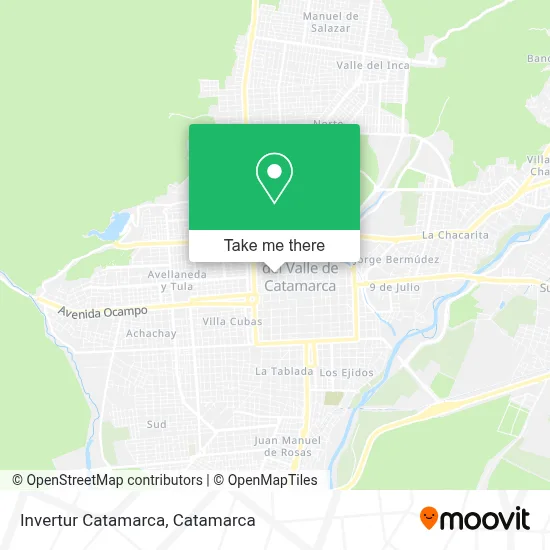 Invertur Catamarca map