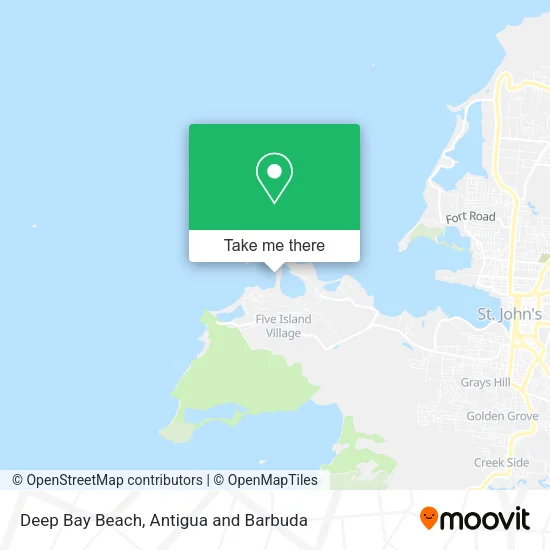Deep Bay Beach map