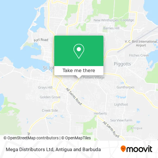 Mega Distributors Ltd map