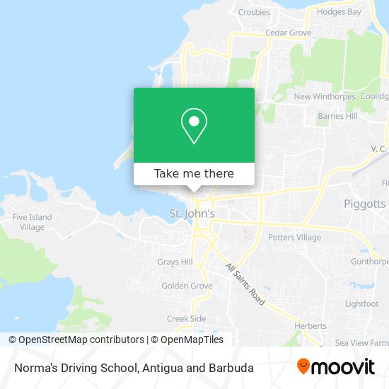 Norma's Driving School map