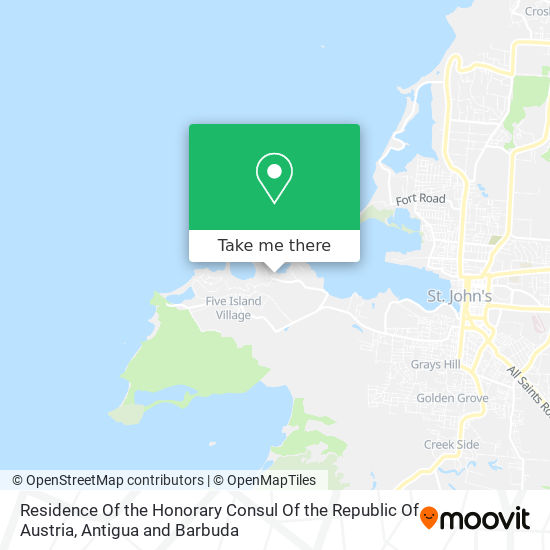 Residence Of the Honorary Consul Of the Republic Of Austria map