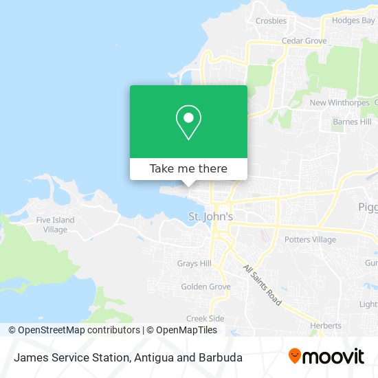 James Service Station map