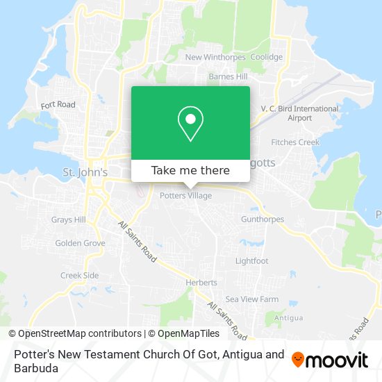 Potter's New Testament Church Of Got map
