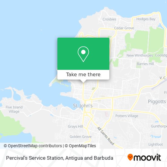 Percival's Service Station map
