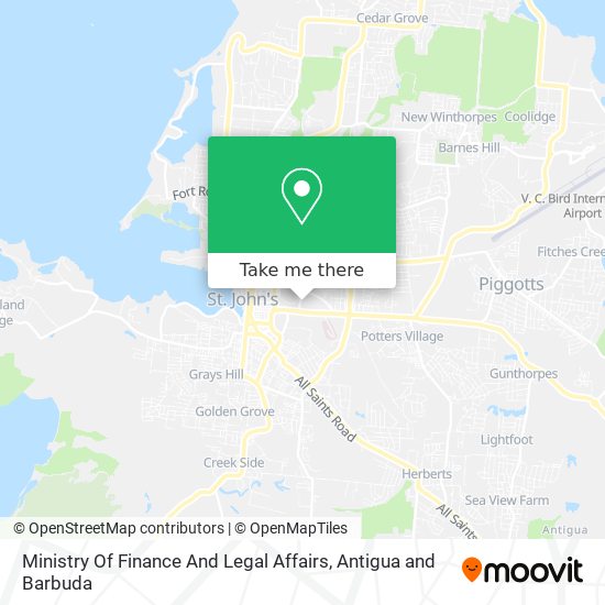 Ministry Of Finance And Legal Affairs map
