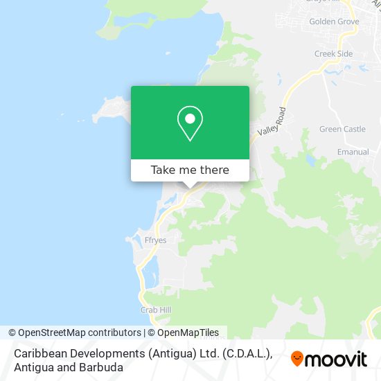 Caribbean Developments (Antigua) Ltd. (C.D.A.L.) map