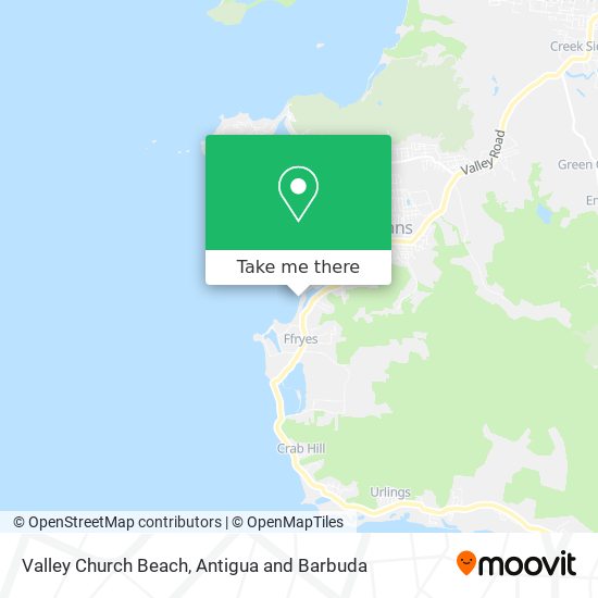 Valley Church Beach map
