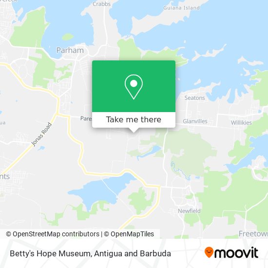 Betty's Hope Museum map