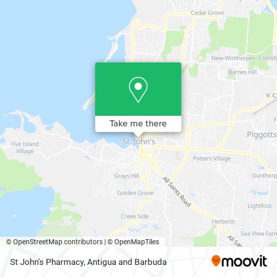 St John's Pharmacy map