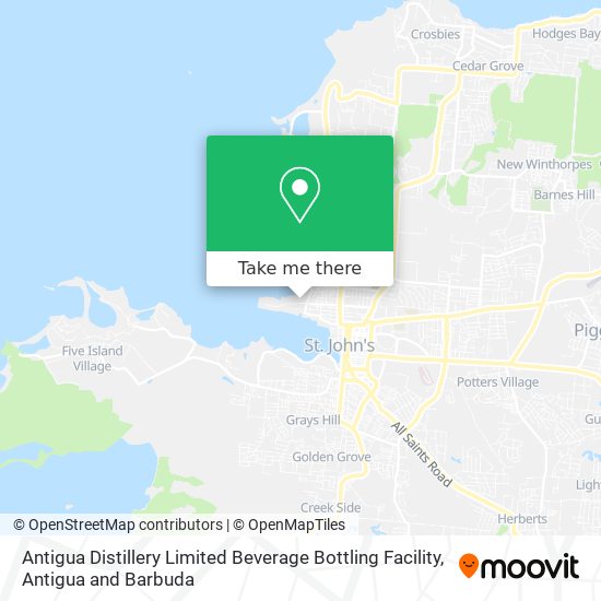 Antigua Distillery Limited Beverage Bottling Facility map