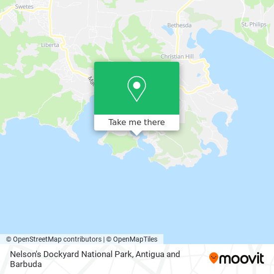 Nelson's Dockyard National Park map
