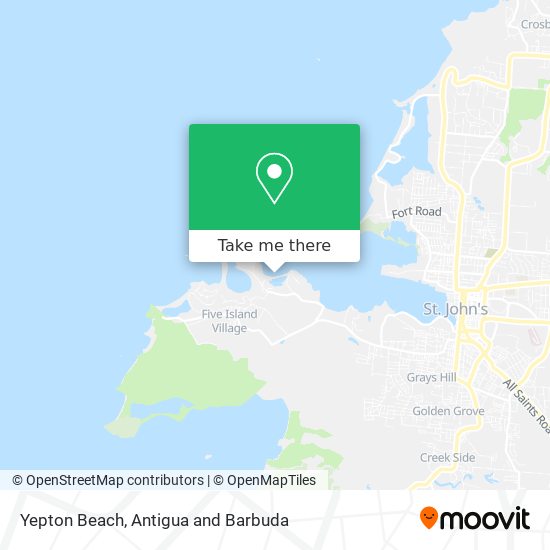 Yepton Beach map