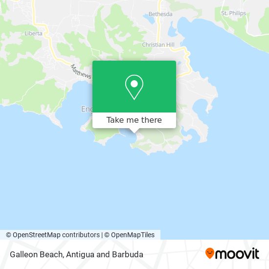 Galleon Beach map