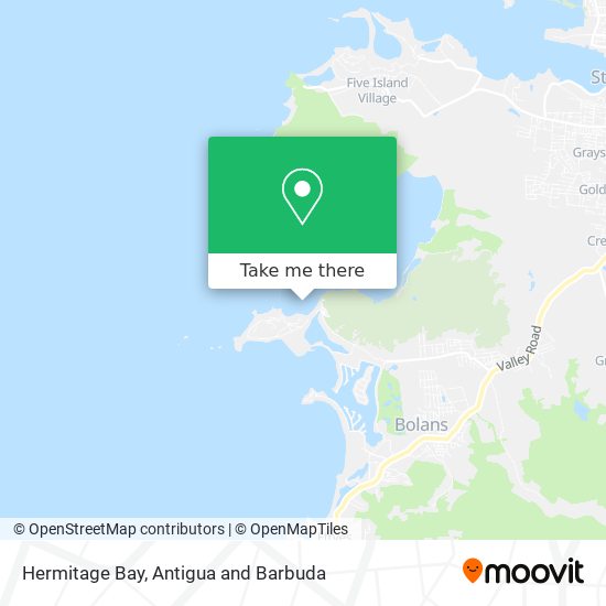 Hermitage Bay map
