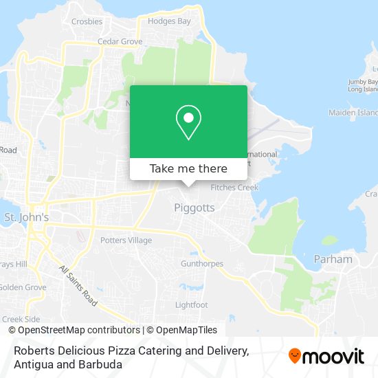 Roberts Delicious Pizza Catering and Delivery map