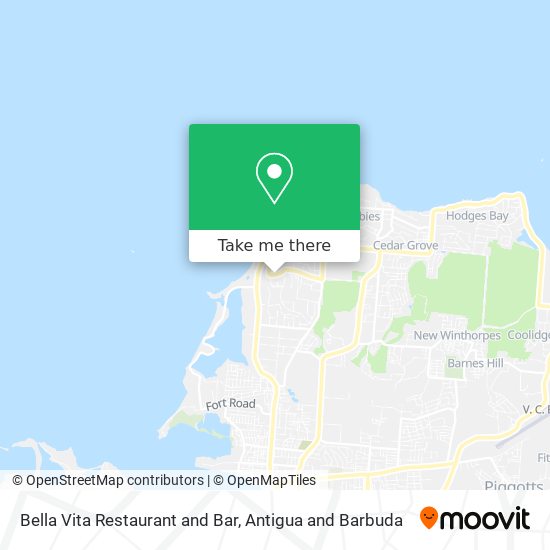 Bella Vita Restaurant and Bar map