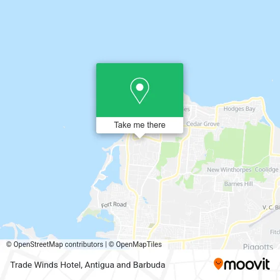 Trade Winds Hotel map