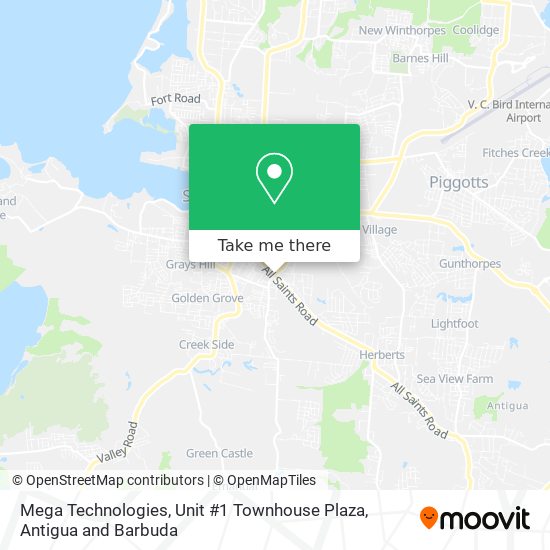 Mega Technologies, Unit #1 Townhouse Plaza map