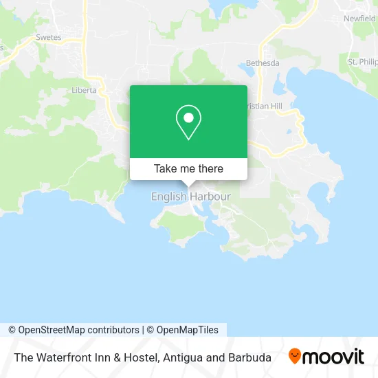 The Waterfront Inn & Hostel map