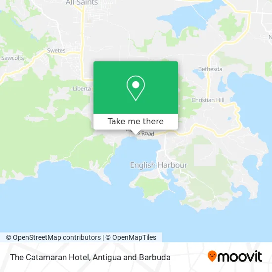 The Catamaran Hotel map