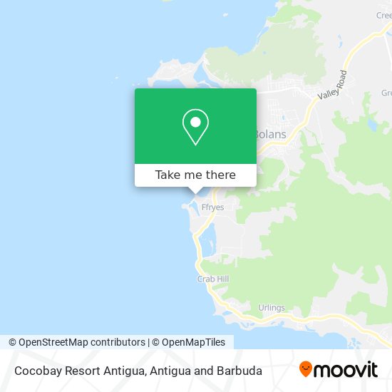 Cocobay Resort Antigua map