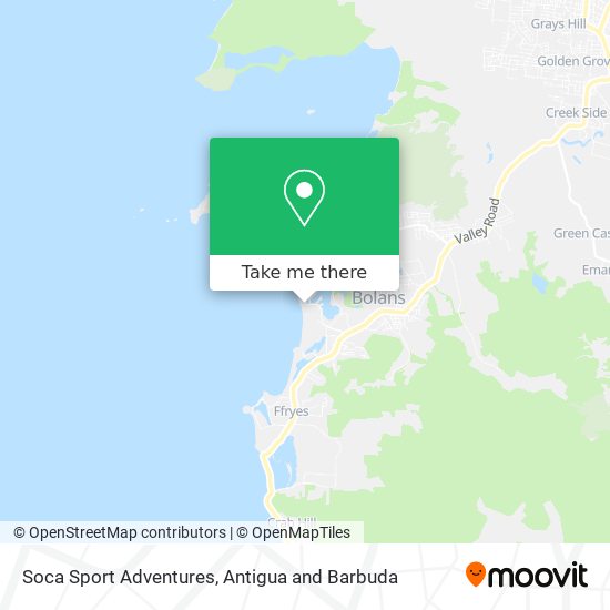 Soca Sport Adventures map