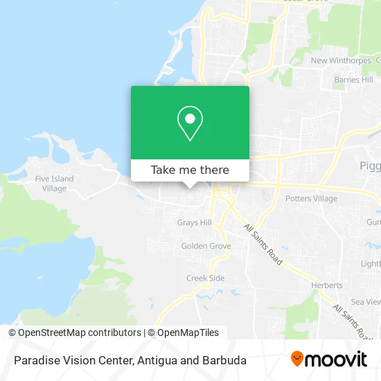 Paradise Vision Center map