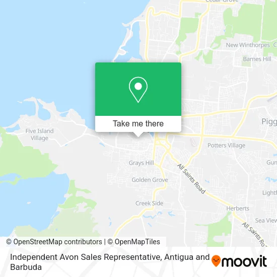 Independent Avon Sales Representative map