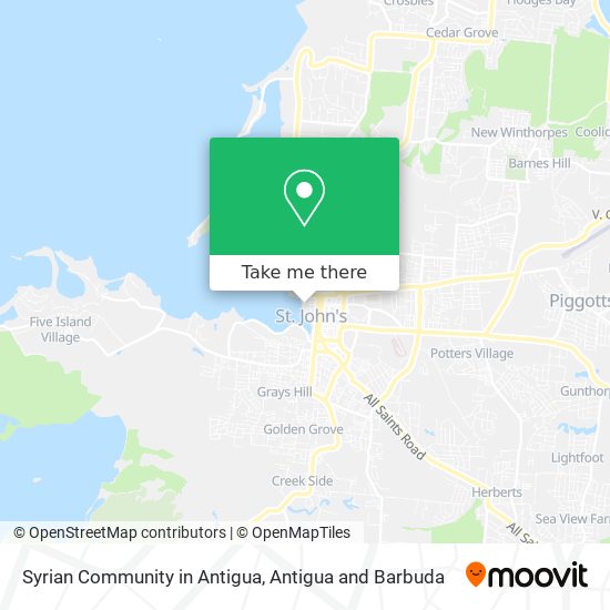Syrian Community in Antigua map