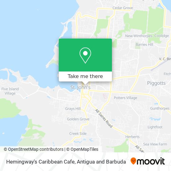 Hemingway's Caribbean Cafe map