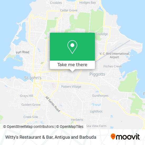 Witty's Restaurant & Bar map