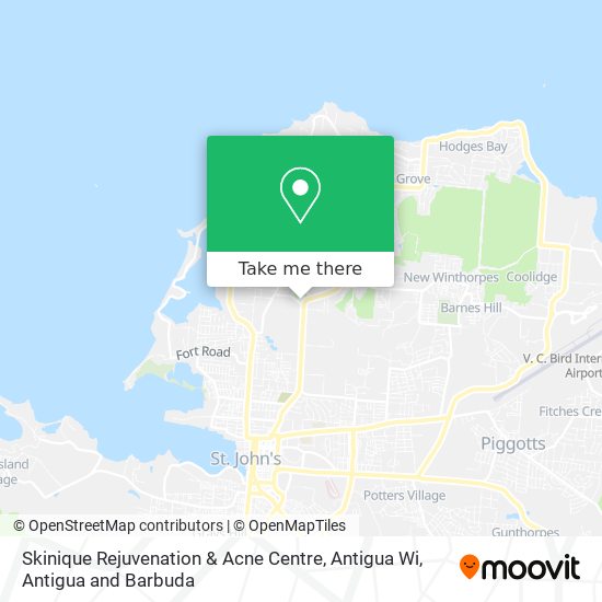 Skinique Rejuvenation & Acne Centre, Antigua Wi map