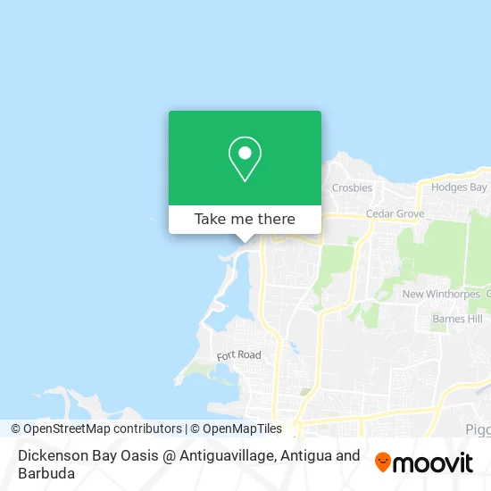 Dickenson Bay Oasis @ Antiguavillage map
