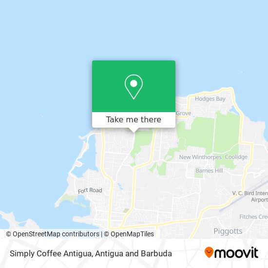 Simply Coffee Antigua map