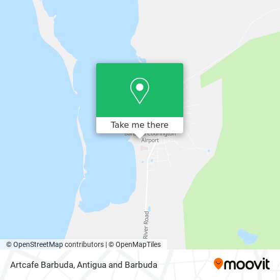 Artcafe Barbuda map
