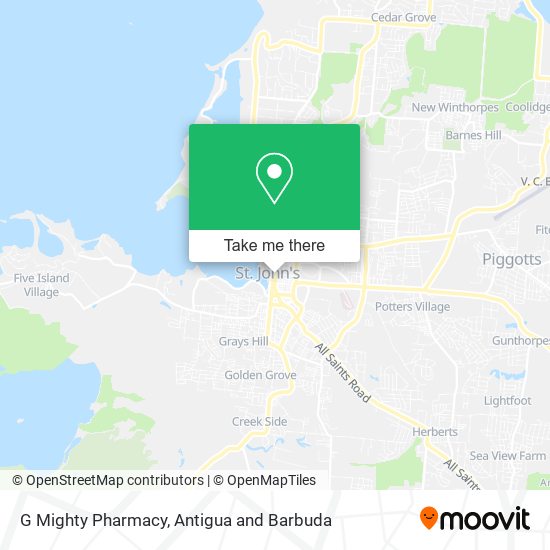 G Mighty Pharmacy map