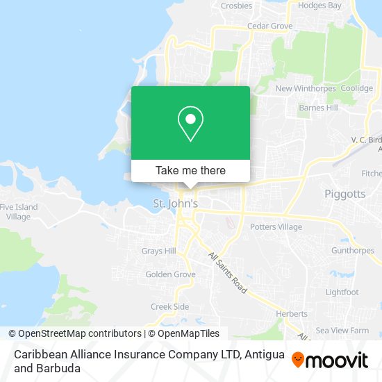 Caribbean Alliance Insurance Company LTD map