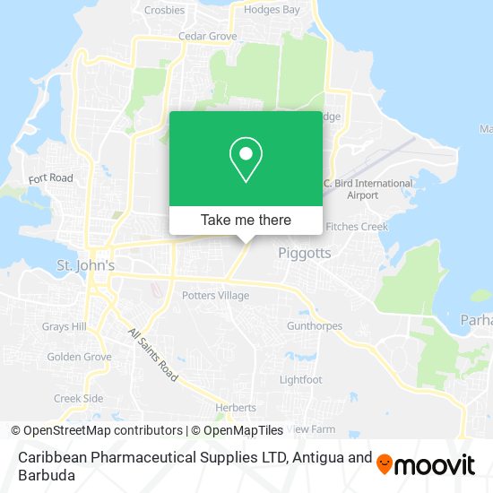 Caribbean Pharmaceutical Supplies LTD map