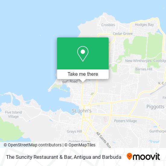 The Suncity Restaurant & Bar map