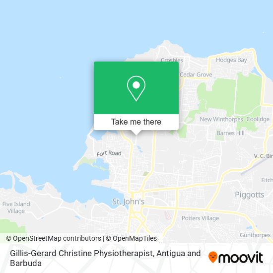 Gillis-Gerard Christine Physiotherapist map