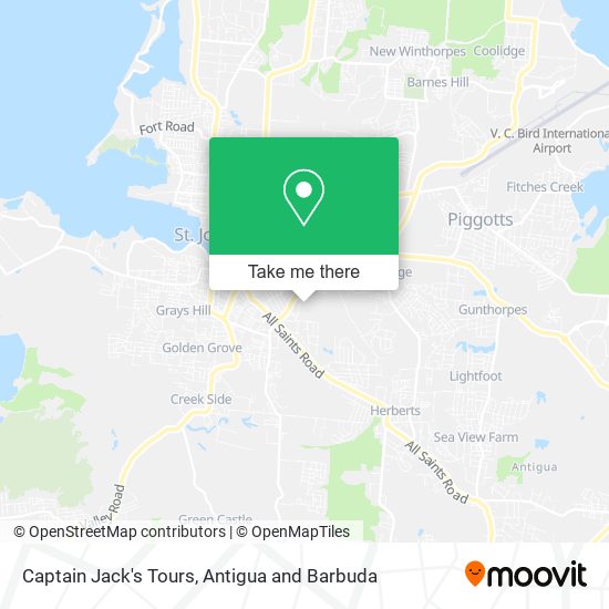 Captain Jack's Tours map