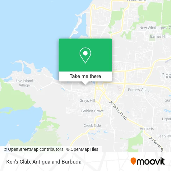 Ken's Club map