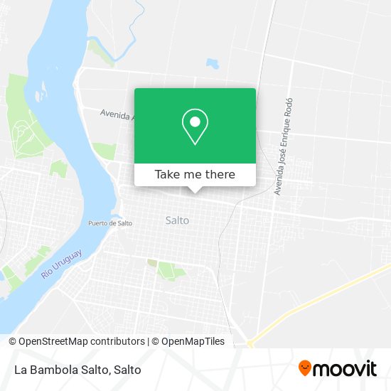 La Bambola Salto map