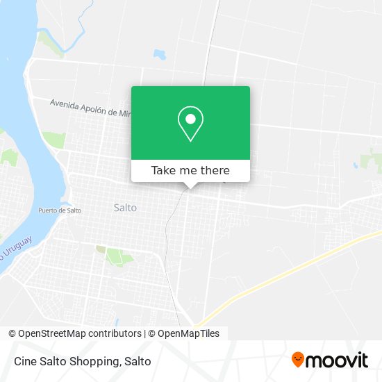 Cine Salto Shopping map