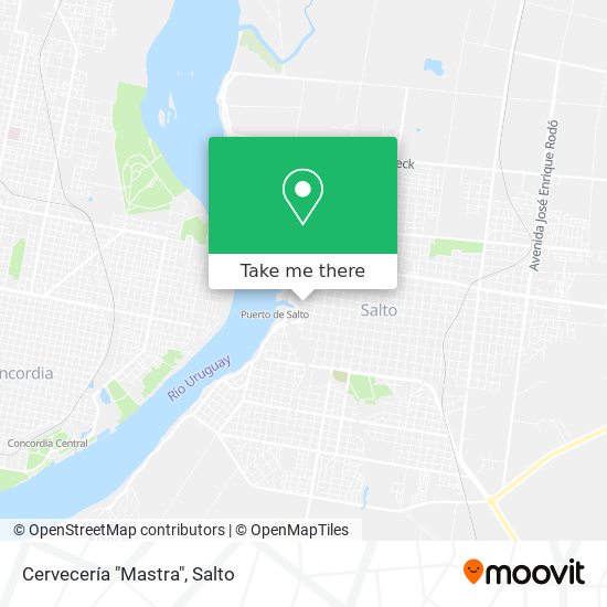 Mapa de Cervecería "Mastra"