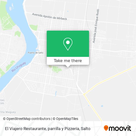 El Viajero Restaurante, parrilla y Pizzería map