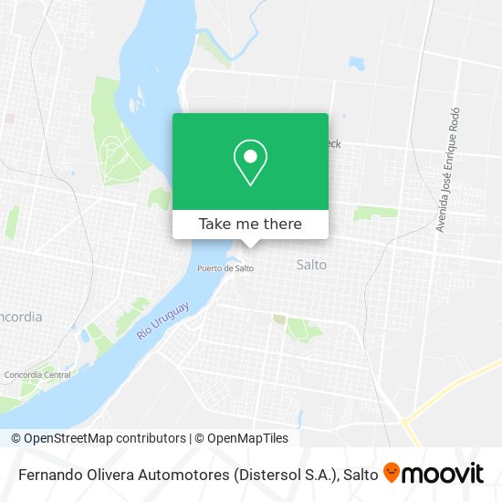 Fernando Olivera Automotores (Distersol S.A.) map