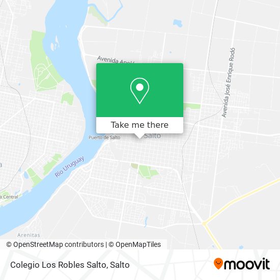 Mapa de Colegio Los Robles Salto